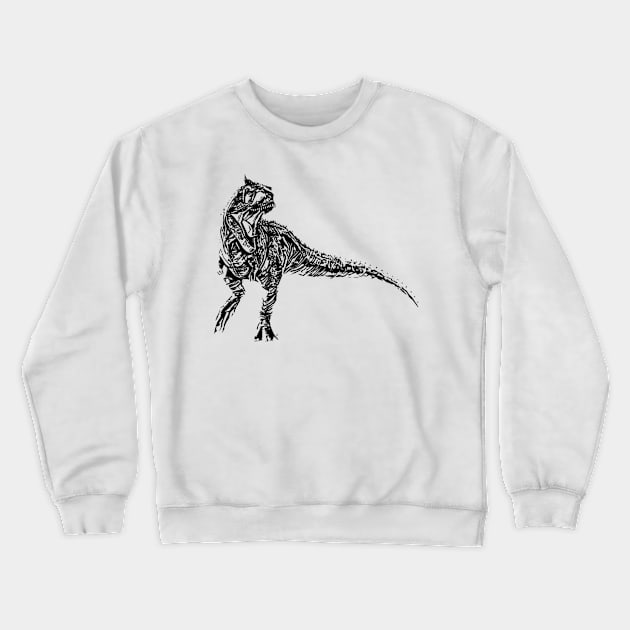 Carnotaurus Crewneck Sweatshirt by Nimmersatt